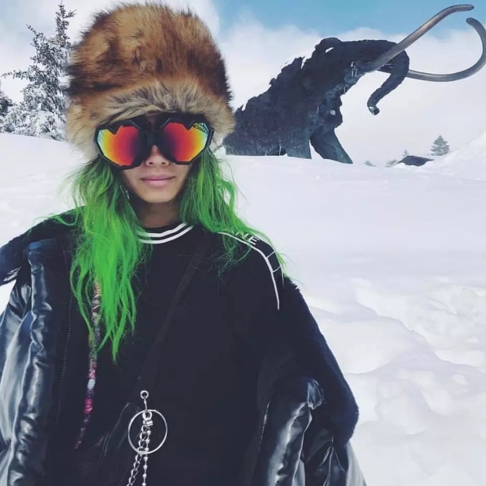 Heart Rainbow Mirrored Ski Snowboard Goggles